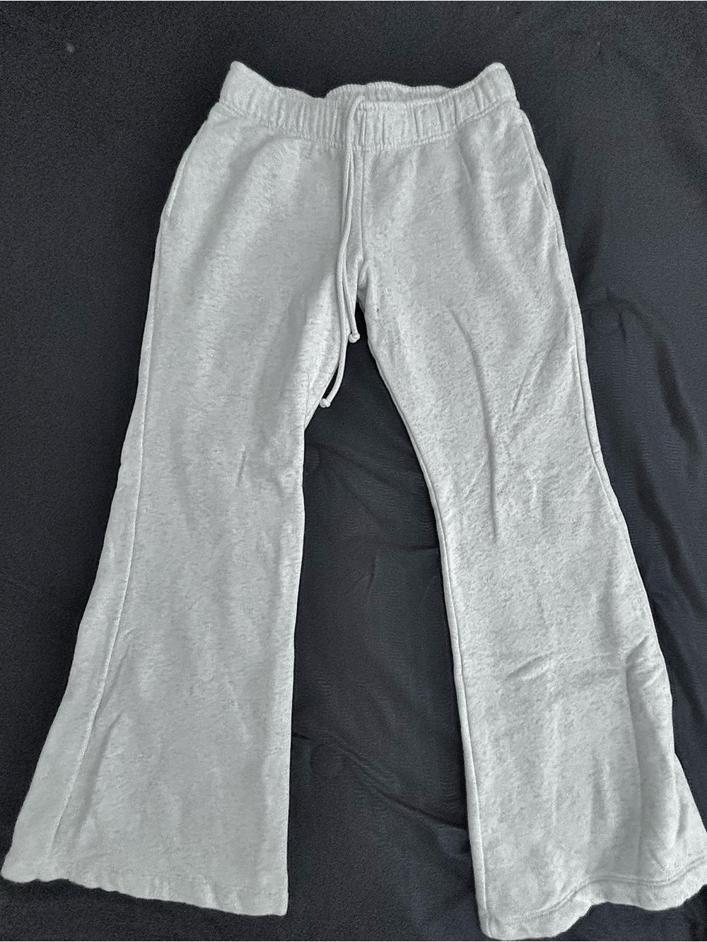 Wide-Leg Flare grayish Sweatpants - Picture 5 of 5